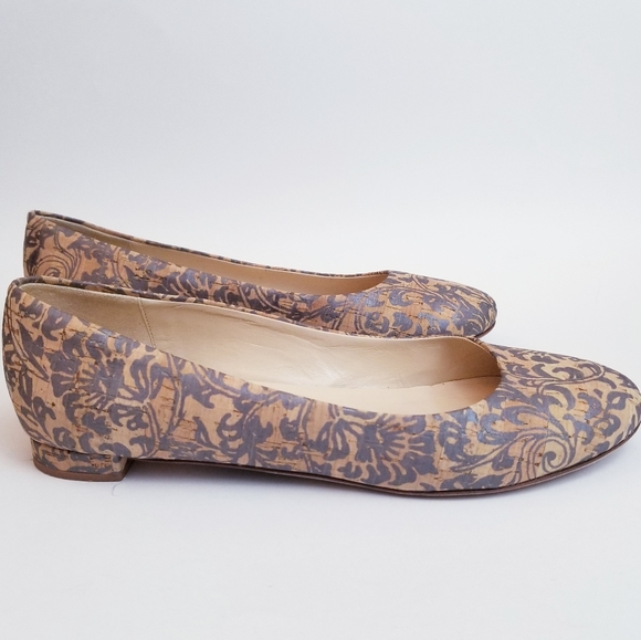 Marchez Vous Natural Cork Flats, Size - Picture 4 of 10